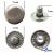 Кнопка металлическая "Альфа" с пружиной, 15 мм (уп. 720+/-20 шт), цвет никель - купить в Альметьевске. Цена: 1 466.73 руб.