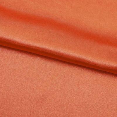 Поли креп-сатин 18-1445, 120 гр/м2, шир.150см, цвет оранжевый - купить в Альметьевске. Цена 157.15 руб.