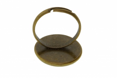 Заготовка для рукоделия металлическая фигурная для кольца 15мм - купить в Альметьевске. Цена: 7.44 руб.