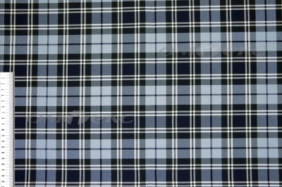 Ткань костюмная клетка Т7274 2004, 220 гр/м2, шир.150см, цвет т.синий/гол/бел - купить в Альметьевске. Цена 