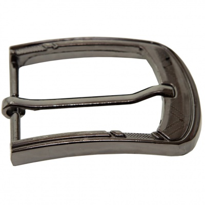 Пряжка металлическая для мужского ремня SC035#3 (шир.ремня 40 мм), цв.-тем.никель - купить в Альметьевске. Цена: 43.93 руб.