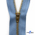 Молнии джинсовые металл т-4, 18 см латунь (YG), цв.-деним (231) - купить в Альметьевске. Цена: 21.57 руб.