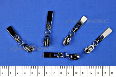 Слайдер декоративный, металлический №1/спираль Т7/никель - купить в Альметьевске. Цена: 6.29 руб.
