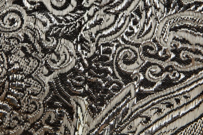 Ткань костюмная жаккард №11, 140 гр/м2, шир.150см, цвет тем.серебро - купить в Альметьевске. Цена 383.29 руб.