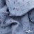 Ткань Муслин принт, 100% хлопок, 125 гр/м2, шир. 140 см, #2308 цв. 69 серо-голубой с цветком - купить в Альметьевске. Цена 413.11 руб.