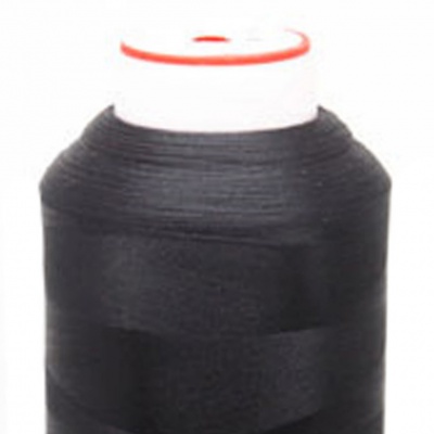 Нитки текстурированные некручёные, намот. 5 000 м, цвет чёрный - купить в Альметьевске. Цена: 70.43 руб.