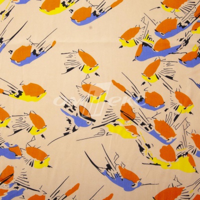 Плательная ткань "Софи" 14.1, 75 гр/м2, шир.150 см, принт птицы - купить в Альметьевске. Цена 243.96 руб.