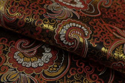 Ткань костюмная жаккард, 135 гр/м2, шир.150см, цвет бордо№6 - купить в Альметьевске. Цена 441.95 руб.