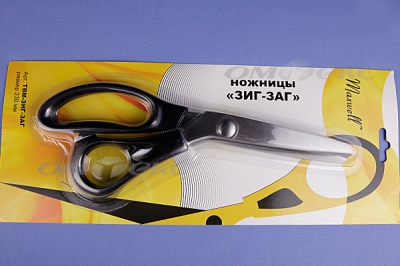 Ножницы ЗИГ-ЗАГ "MAXWELL" 230 мм - купить в Альметьевске. Цена: 1 041.25 руб.