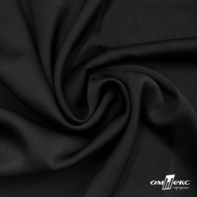 Ткань плательная Габриэль 100% полиэстер,140 (+/-10) гр/м2, шир. 150 см, цв. черный BLACK - купить в Альметьевске. Цена 248.37 руб.