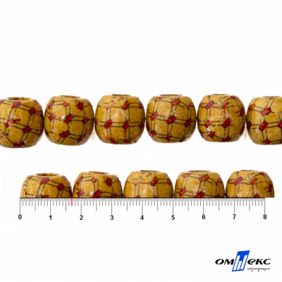 0189-Бусины деревянные "ОмТекс", 17 мм, упак.50+/-3шт - купить в Альметьевске. Цена: 83.66 руб.