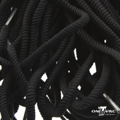 Шнурки #106-09, круглые 130 см, цв.чёрный - купить в Альметьевске. Цена: 21.92 руб.