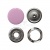 Кнопка рубашечная (закрытая) 9,5мм - эмаль, цв.003 - розовый - купить в Альметьевске. Цена: 5.74 руб.