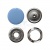 Кнопка рубашечная (закрытая) 9,5мм - эмаль, цв.182 - св.голубой - купить в Альметьевске. Цена: 5.74 руб.