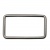 Рамка металлическая прямоугольная, 40 х 15 мм- тём.никель - купить в Альметьевске. Цена: 4.60 руб.