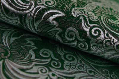 Ткань костюмная жаккард, 135 гр/м2, шир.150см, цвет зелёный№4 - купить в Альметьевске. Цена 441.94 руб.