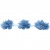 Тесьма плетеная "Рюш", упак. 9,14 м, цвет голубой - купить в Альметьевске. Цена: 45.87 руб.