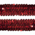 Тесьма с пайетками 3, шир. 30 мм/уп. 25+/-1 м, цвет красный - купить в Альметьевске. Цена: 1 087.39 руб.