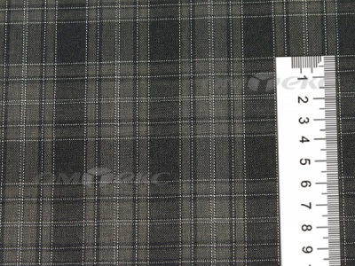 Ткань костюмная клетка 25235 2004, 185 гр/м2, шир.150см, цвет серый/бел - купить в Альметьевске. Цена 
