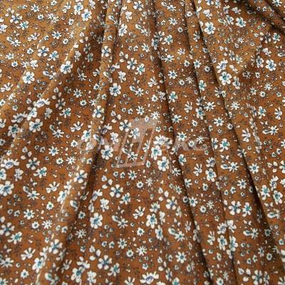 Плательная ткань "Фламенко" 11.1, 80 гр/м2, шир.150 см, принт растительный - купить в Альметьевске. Цена 239.03 руб.